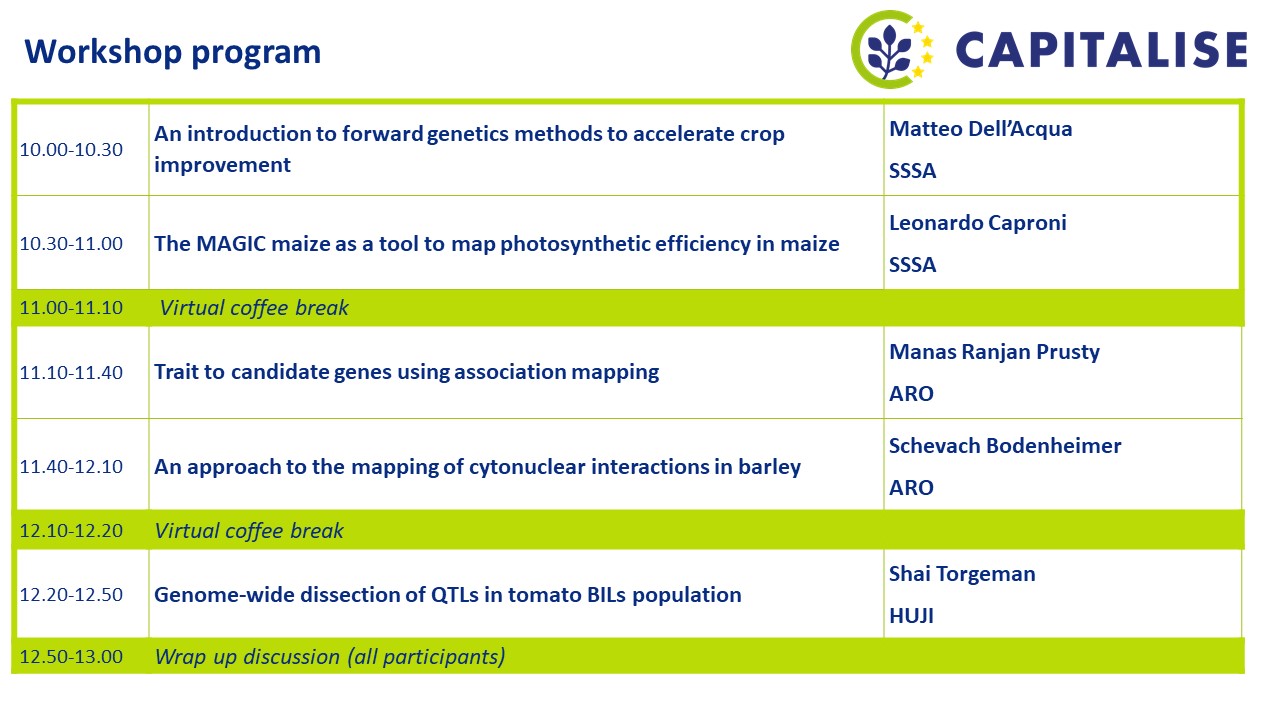 WS2 Forward genetics program2